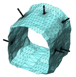 Triangulation created after 3D photogrammetric model