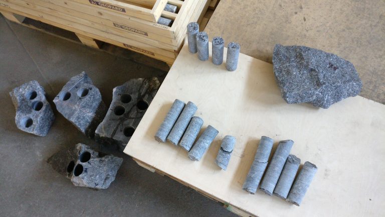 Sub cored rock samples